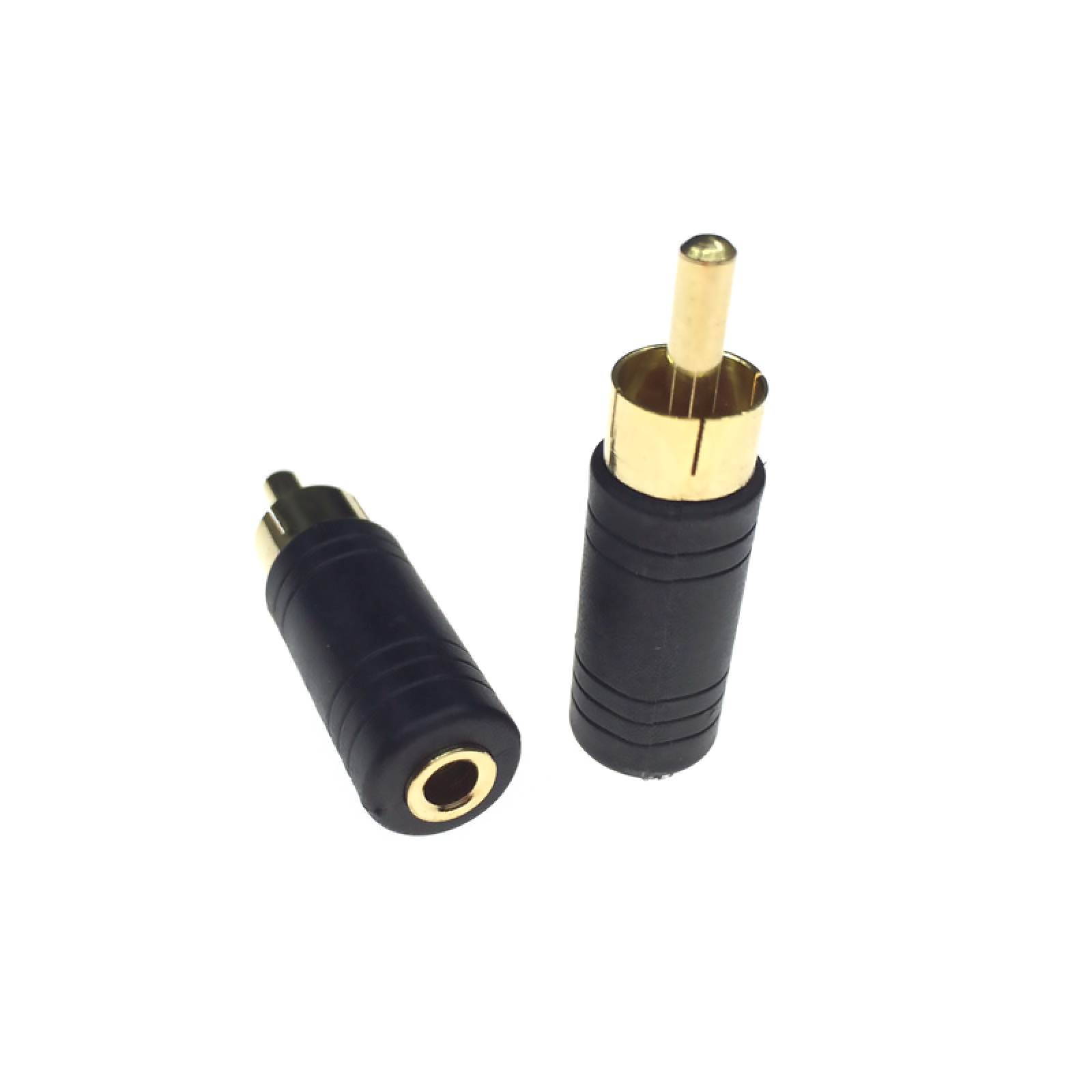 2 Stuks 3.5Mm 1/8 "Mono Vrouwelijke Jack Naar Rca Mannelijke Stekker Audio Adapter Kabel Converter Verguld Rca Mannelijk Naar 3.5Mm Vrouwelijke Adapter Nieuw