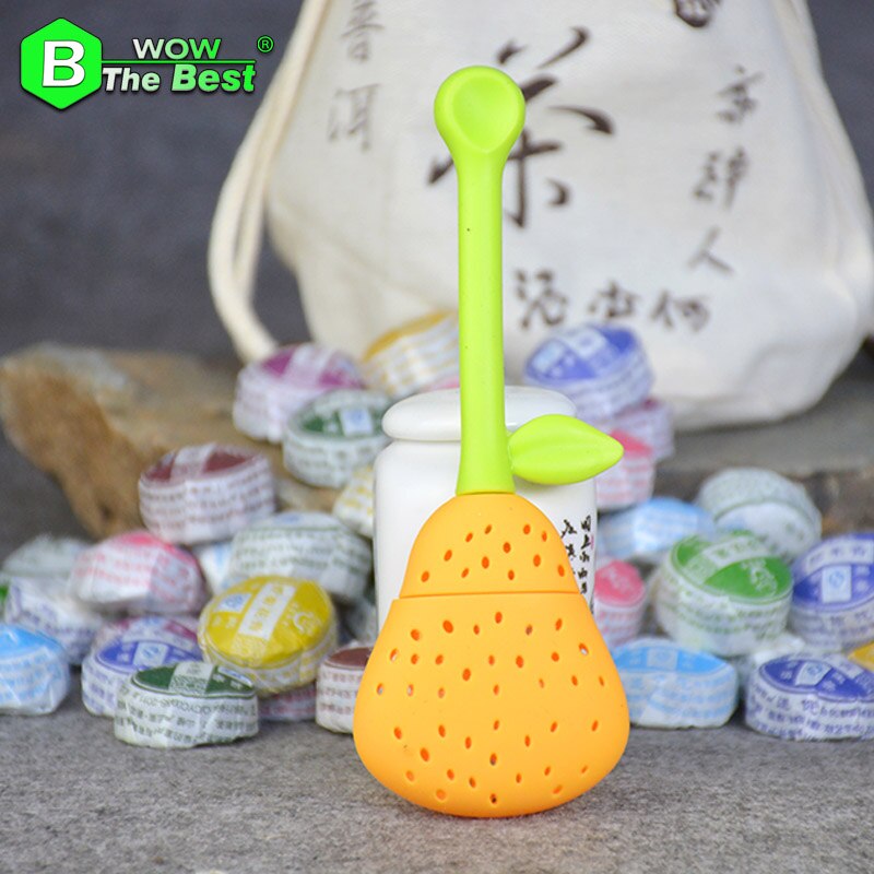 Cute Silicone Shark tea infuser Leaf Strainer Herbal Spice Filter Diffuser Filter Teapot Teabags for Tea & Coffee Drinkware: orange 1