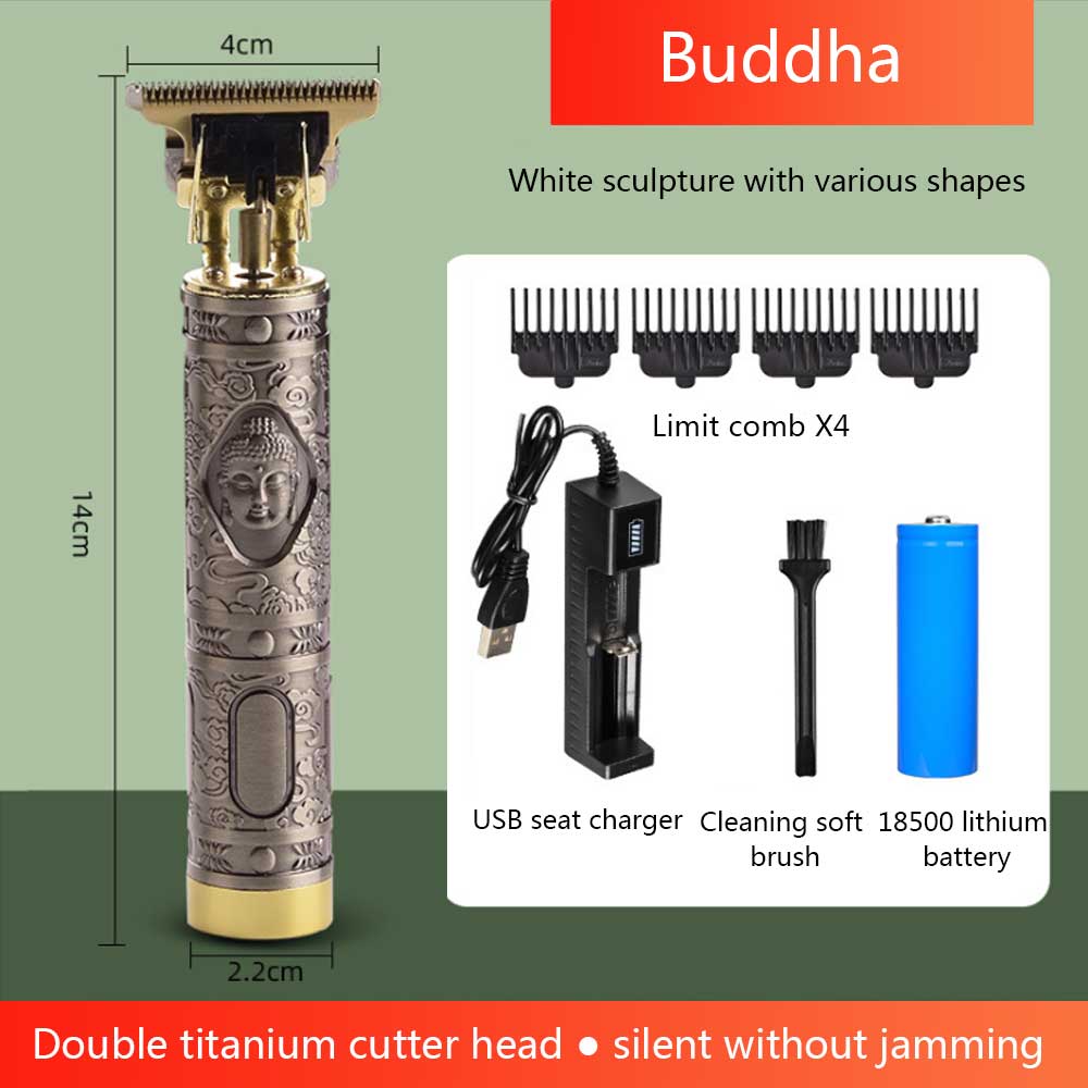 Clipper Maquina De Cortar Cabello Hair Mower Trimmer For Men Beard Electric Shaver Haircut Machine Hairstyle Cutter Professiona: Set-7