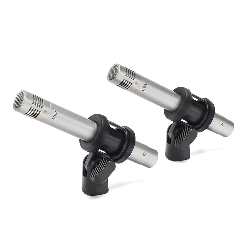 C02 condensator klein membraan ophangmicrofoon potloodtype microfoon met schokbestendige clip piano-opname c02 audio-instrument