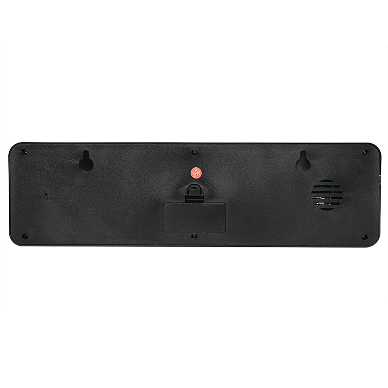 Reloj de pared con alarma electrónica, termómetro con pantalla LCD LED, higrómetro, temperatura, humedad, suministros digitales para el hogar