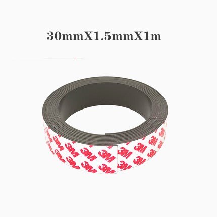 Vahva joustava magneettinauha itseliimautuva magneettinauha kumimagneettinauhan pituus 39.37 tuumaa: W 30mm x  t 1.5mm