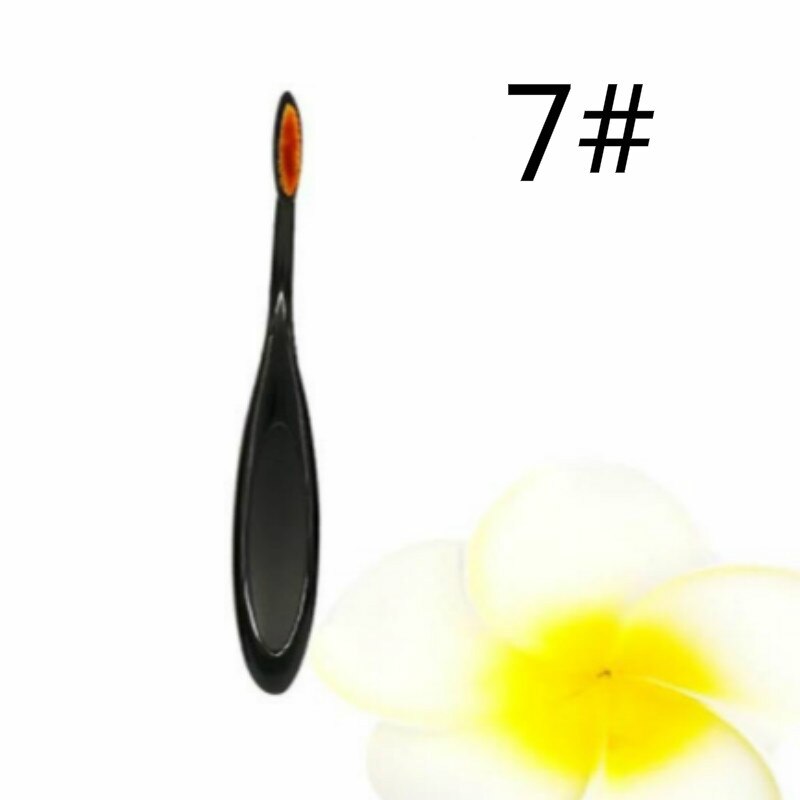 1 stk makeup børste tandbørste stor størrelse 16cm bløde makeup børster foundation ovale børster makeup værktøj børste sæt: Dsca -7