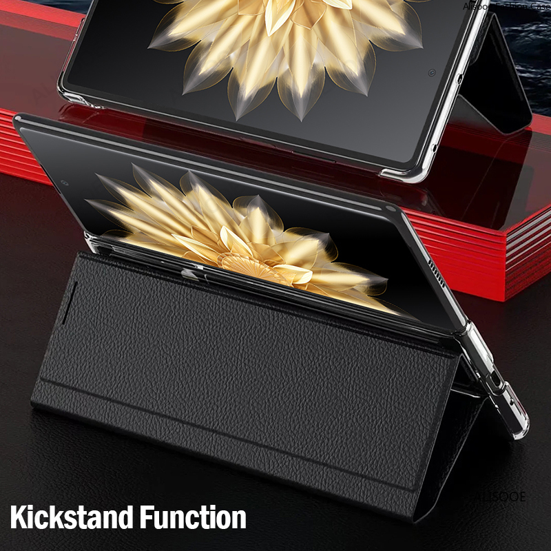 Flip Cover for Honor Magic V2 5G Case Luxury Leather Smart View Windows Protection Capa for Huawei Honor Magic V2 5G Funda