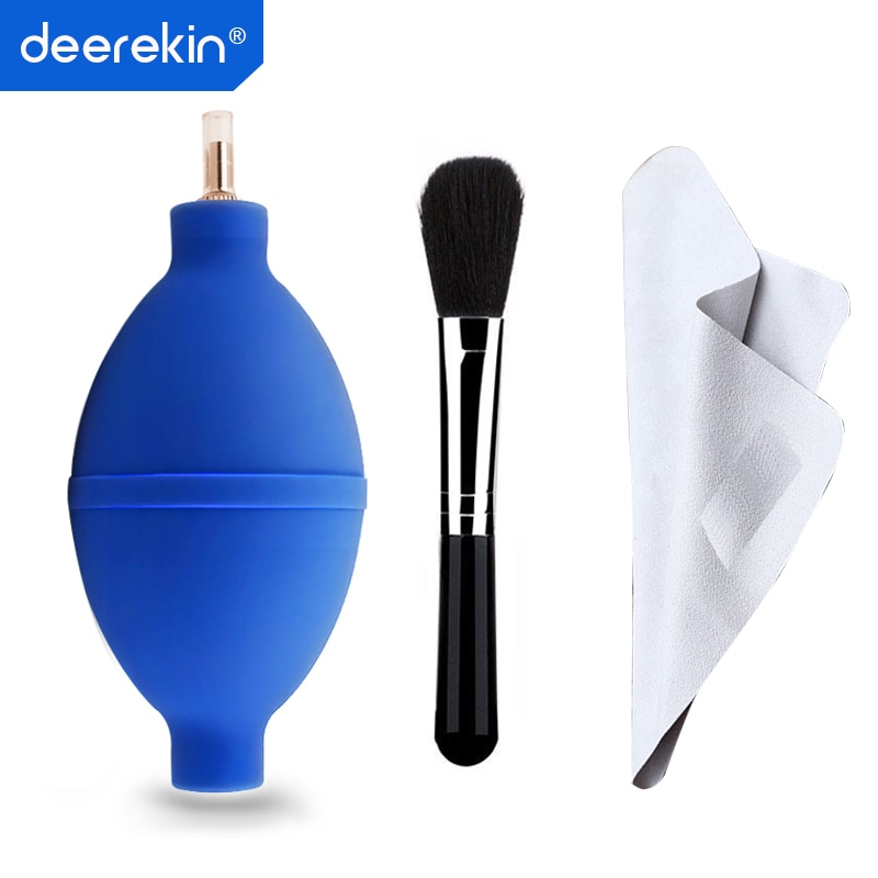 Kit de limpeza da lente da câmera-ventilador de ar, escova de limpeza, panos de microfibra para laptops, celulares, lentes, óculos, teclados