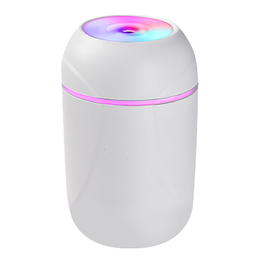 260Ml Slaapkamer Ultransonic Air H2o Luchtbevochtiger Aromatische Vaporizer Auto Usb Humidificador Geur Geur Geur Diffuser Mist Maker: white