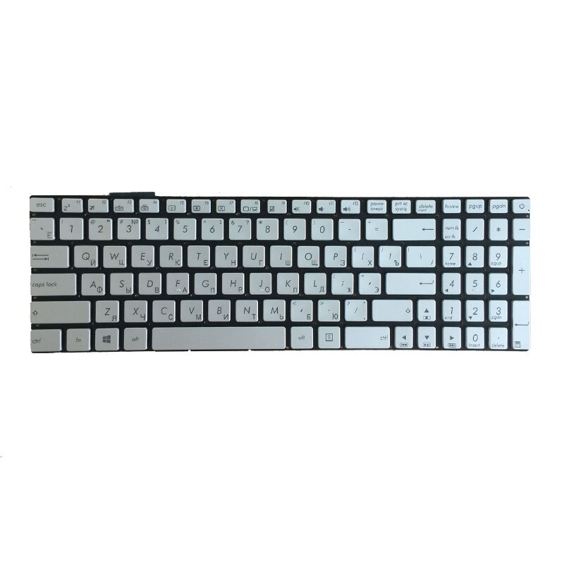 FOR ASUS GL551 GL551J GL551JK GL551JM GL551JW GL551JX backlit Russian RU laptop keyboard silver
