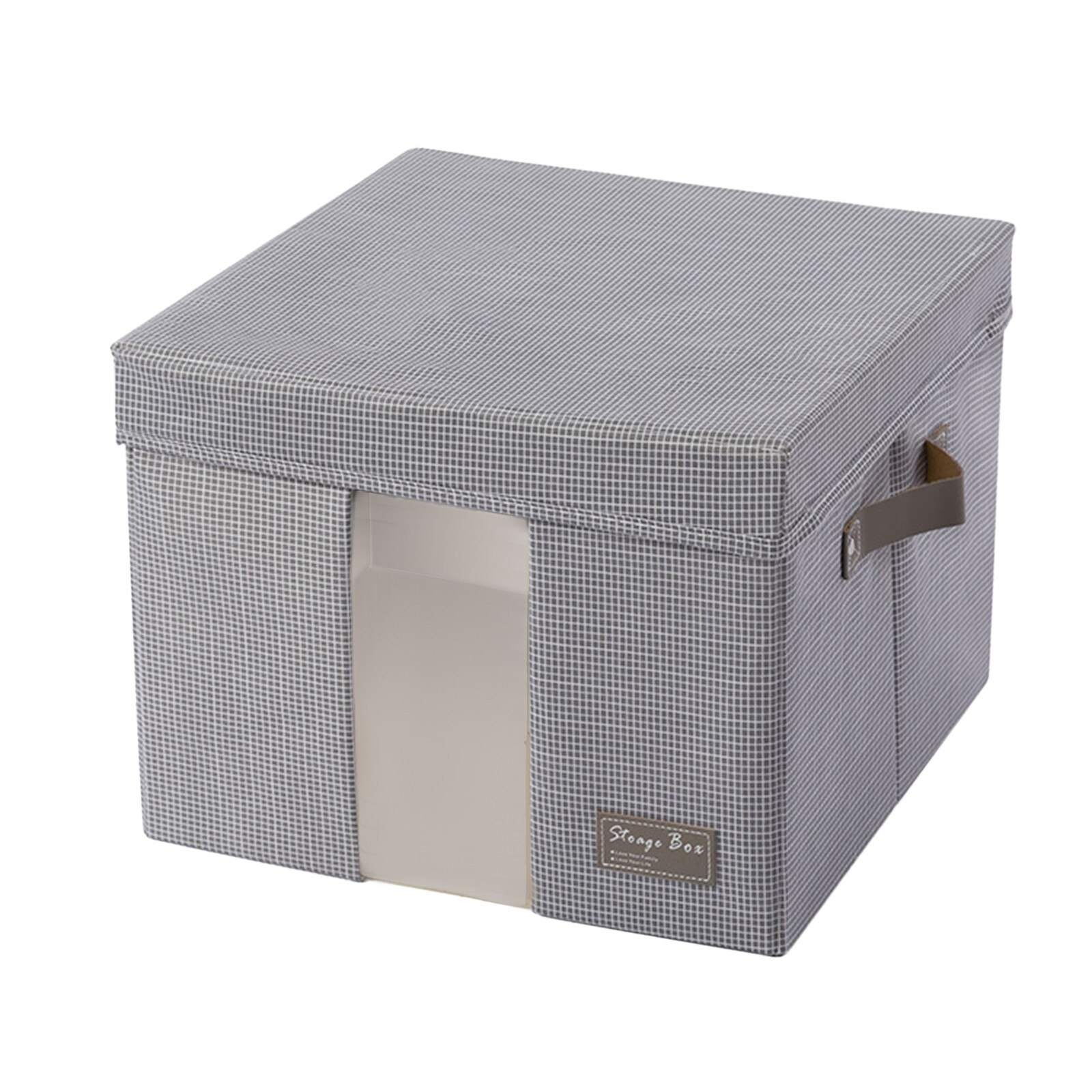 F# Foldable Storage Box Large-capacity Rectangular Organization Linen Fabric Boxes For Storage Clothes Organizador Zippe Box