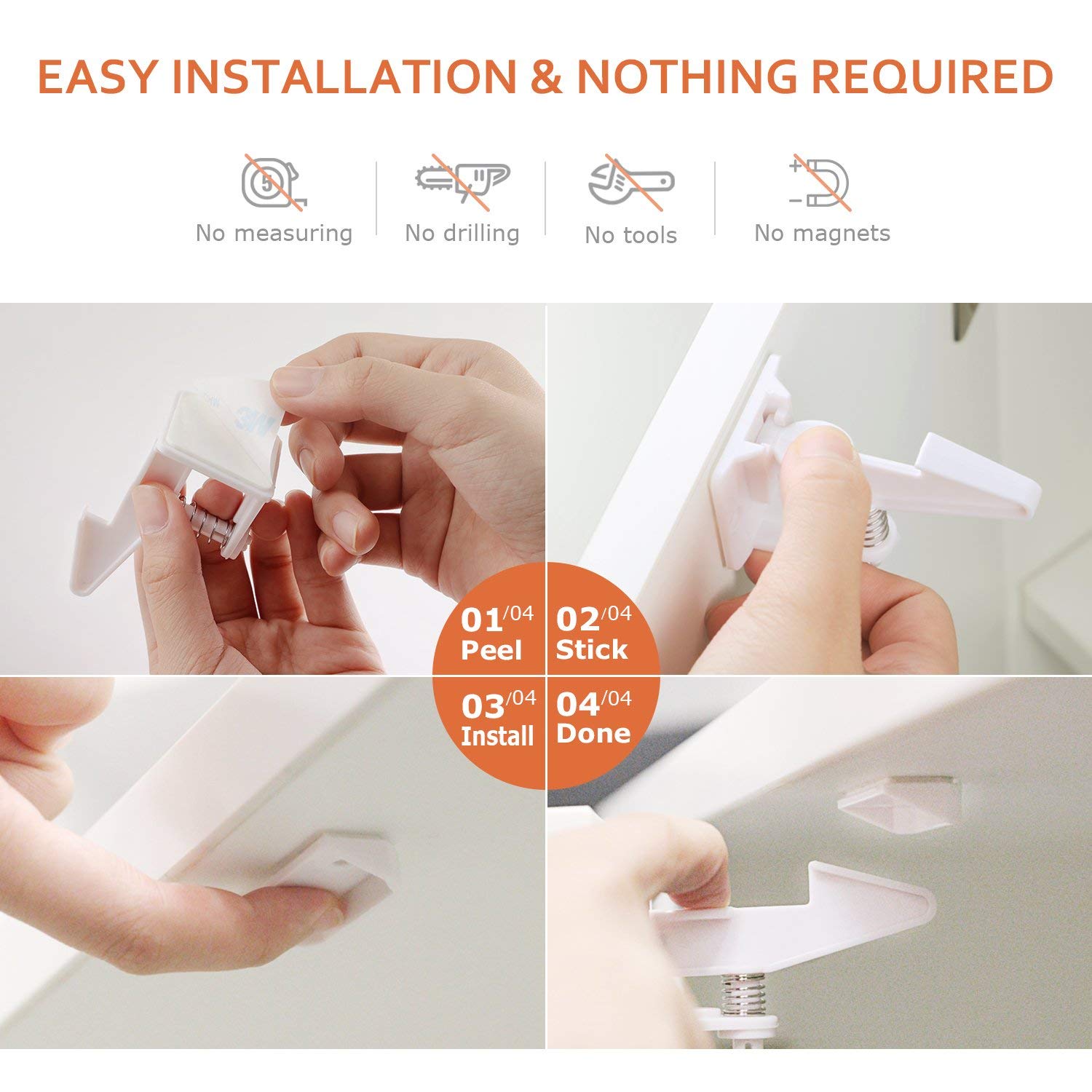 Tusunny 10/20 Pcs Baby Bescherming Baby Veiligheid Kast Deurslot Voor Kids Safety Lock Ladeblokkering