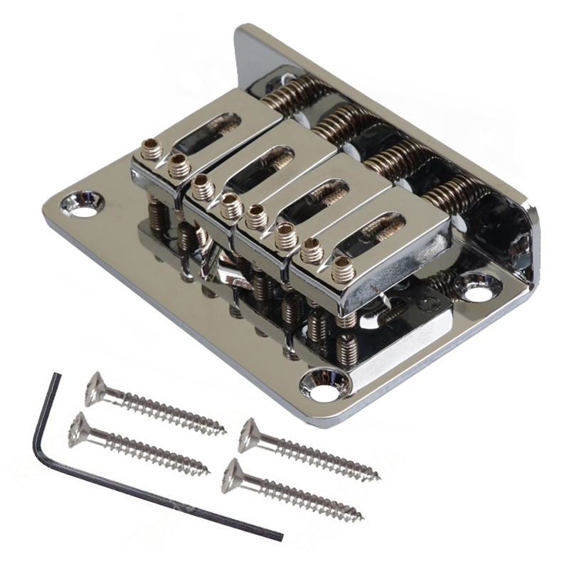 4 String Box Fixed Guitar Bridge Strings through b... – Vicedeal