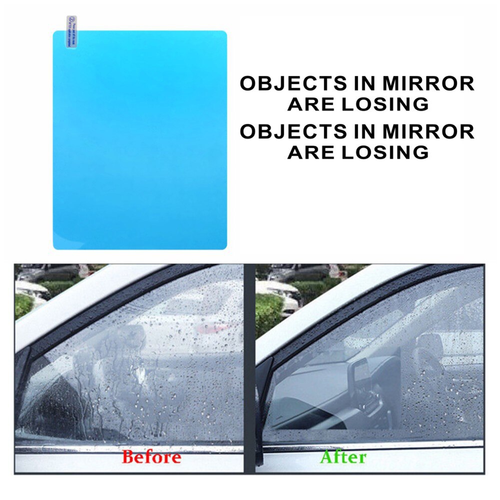 200X175Mm Auto Anti Fog Regendicht Beschermende Side Window Films + Reflecterende Deur Zijspiegel Graphics Stickers Styling decals