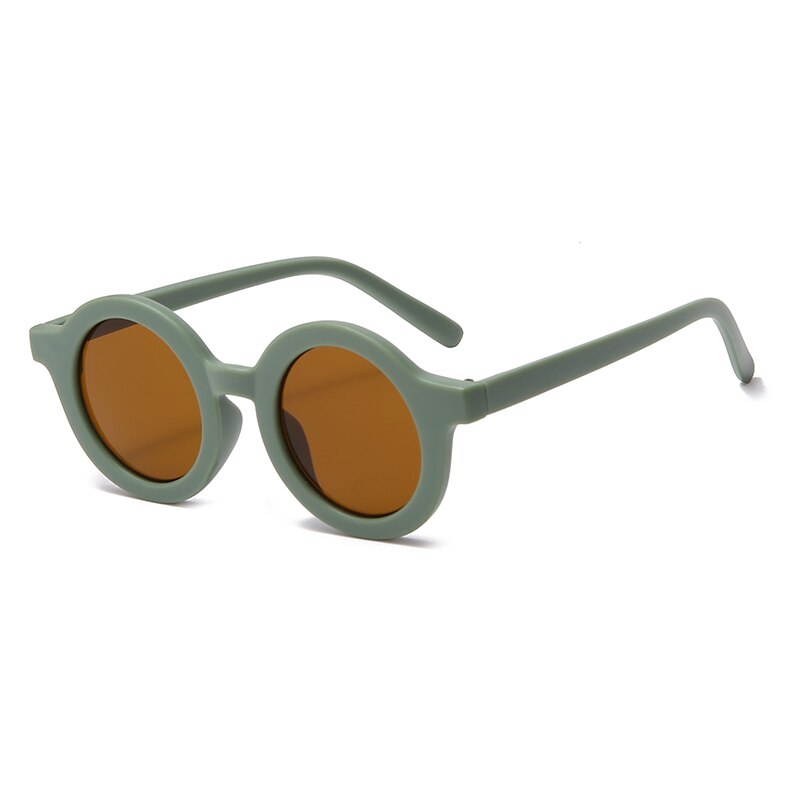 Children Polarized Sunglasses Rubber Round Unisex Boy Girl Famous Brand Sun Glases UV400 Kids Polaroid Sunglasses Tr90: 3-KPR09-C8