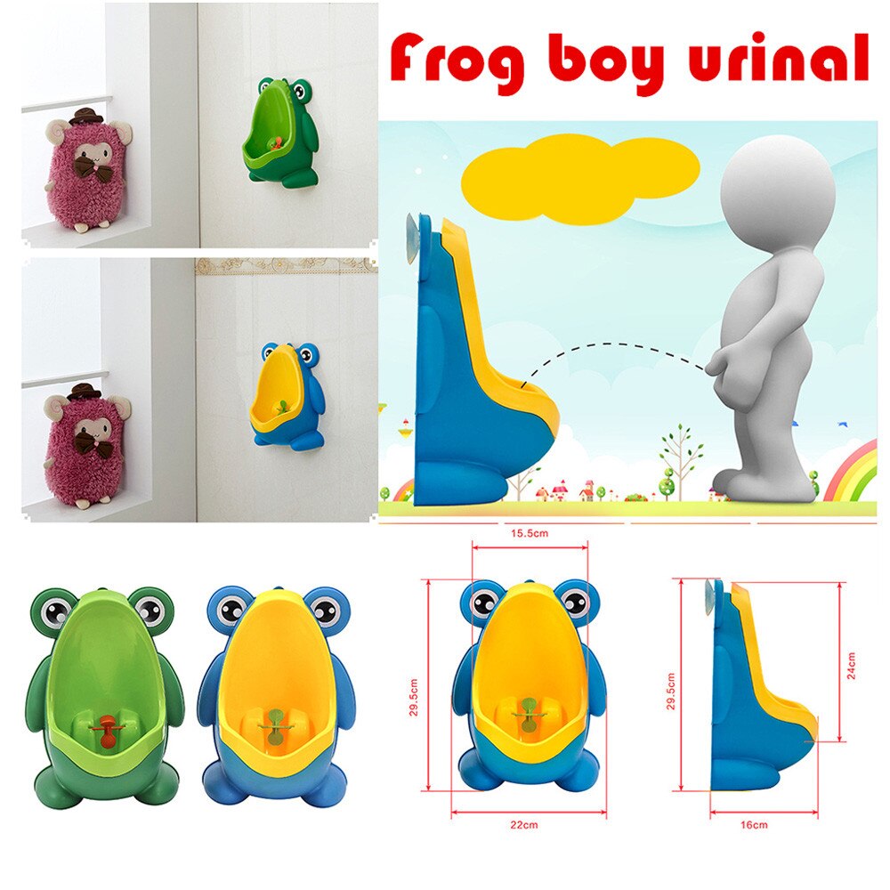 Baby Boy Potty Toilet Training Frog Children Stand Vertical Urinal Boys Penico Pee Infant Toddler Wall-Mounted #YJ