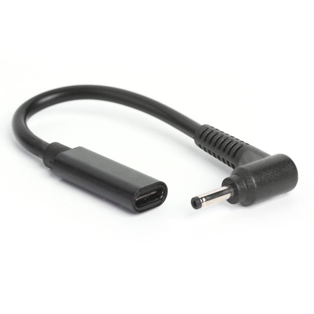 USB C żeńskie do 90 stopni kątowe złącze DC PD szybka ładowarka do laptopa przedłużacz konwerter łącznik adaptera: 3.0x1.1mm