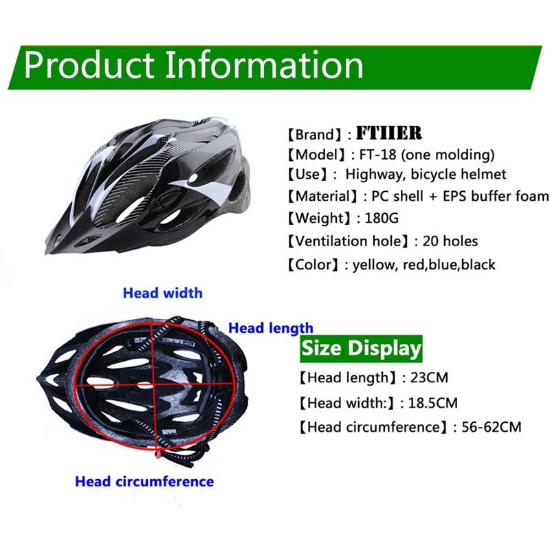 Bike Helmet Lightweight Adjustable Mountain Road Bike Safety Helmet for Men Women Bicycle Equipment