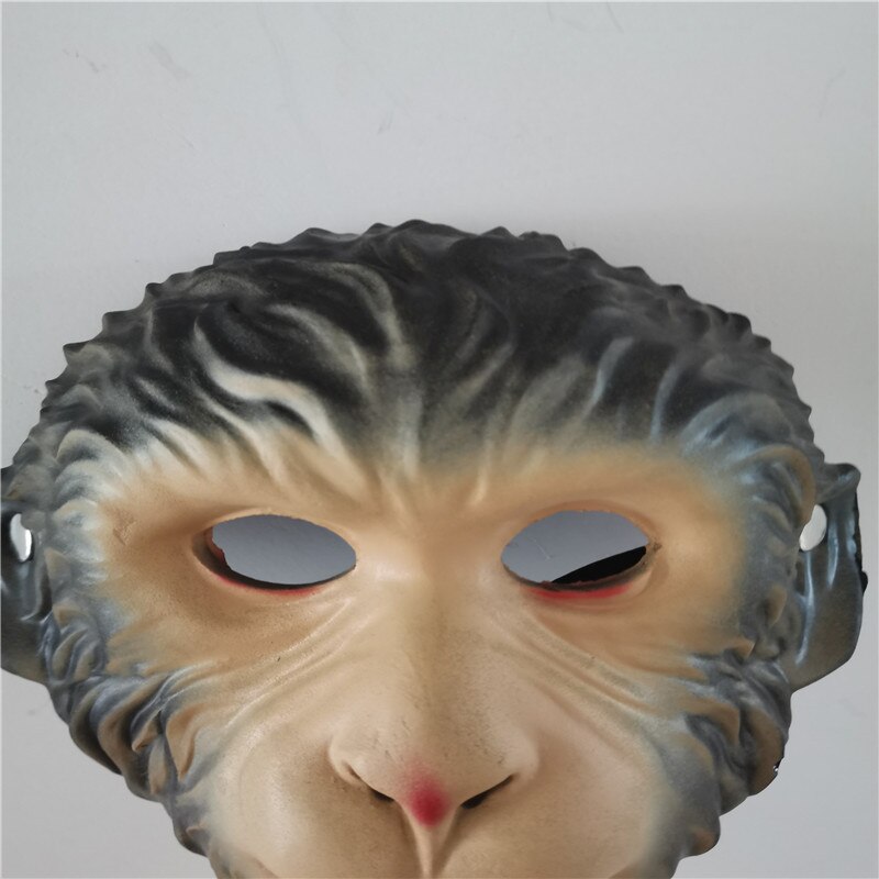 Full Face Animal Mask Cosplay Costume Monkey Adult Child Halloween Party Decoration Party Tricky Fun Mask Fool' Day 22cm