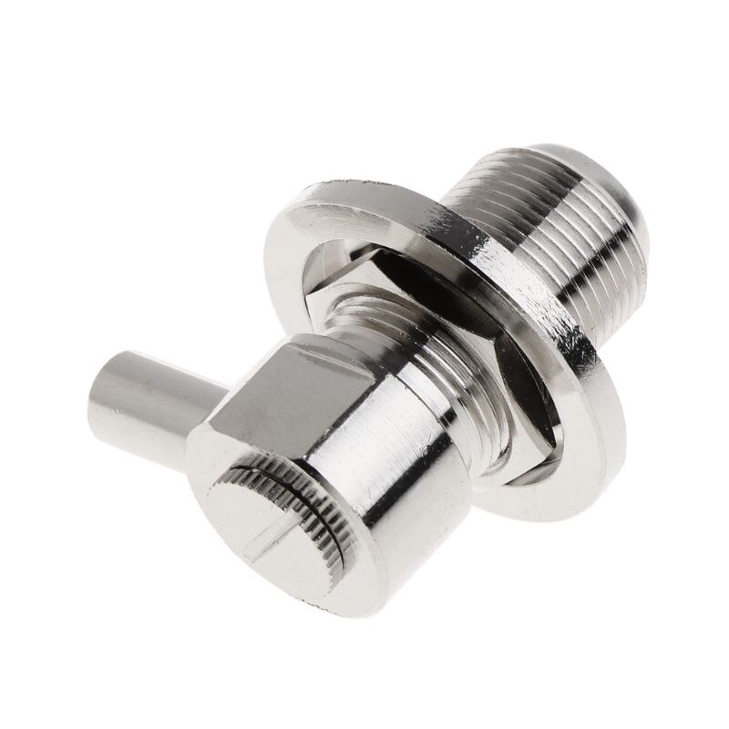 Conector RF de ángulo recto, conector UHF hembra para RG58 RG142 LMR195, Cable Coaxial N7MC, SO239