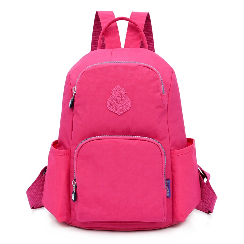 Vrouwen Rugzakken Nylon Rugzak Vrouwelijke Schooltas Sac A Dos Schoudertas Mochila Feminina School Rugzakken Voor Tieners: RedRose