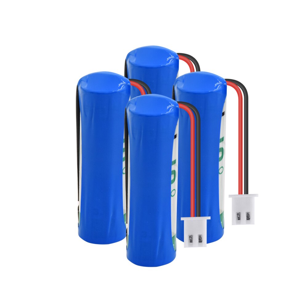 YCDC 4pcs AA 14500 3.6V 2000mAh Lithium Battery For Electric Meter LS-14500 ER14505 With Plug
