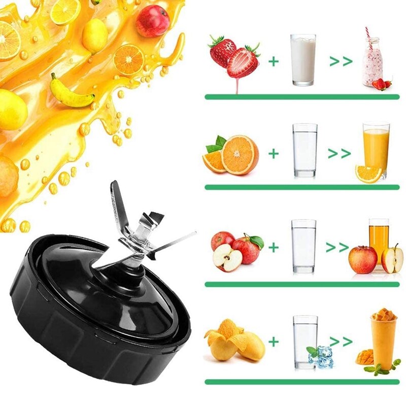 2PCS 6Fins Replacement Extractor Blade for Nutri Ninja Blender Blade Assembly Fits Auto-IQ BL450-70 BL451-70 BL482-70