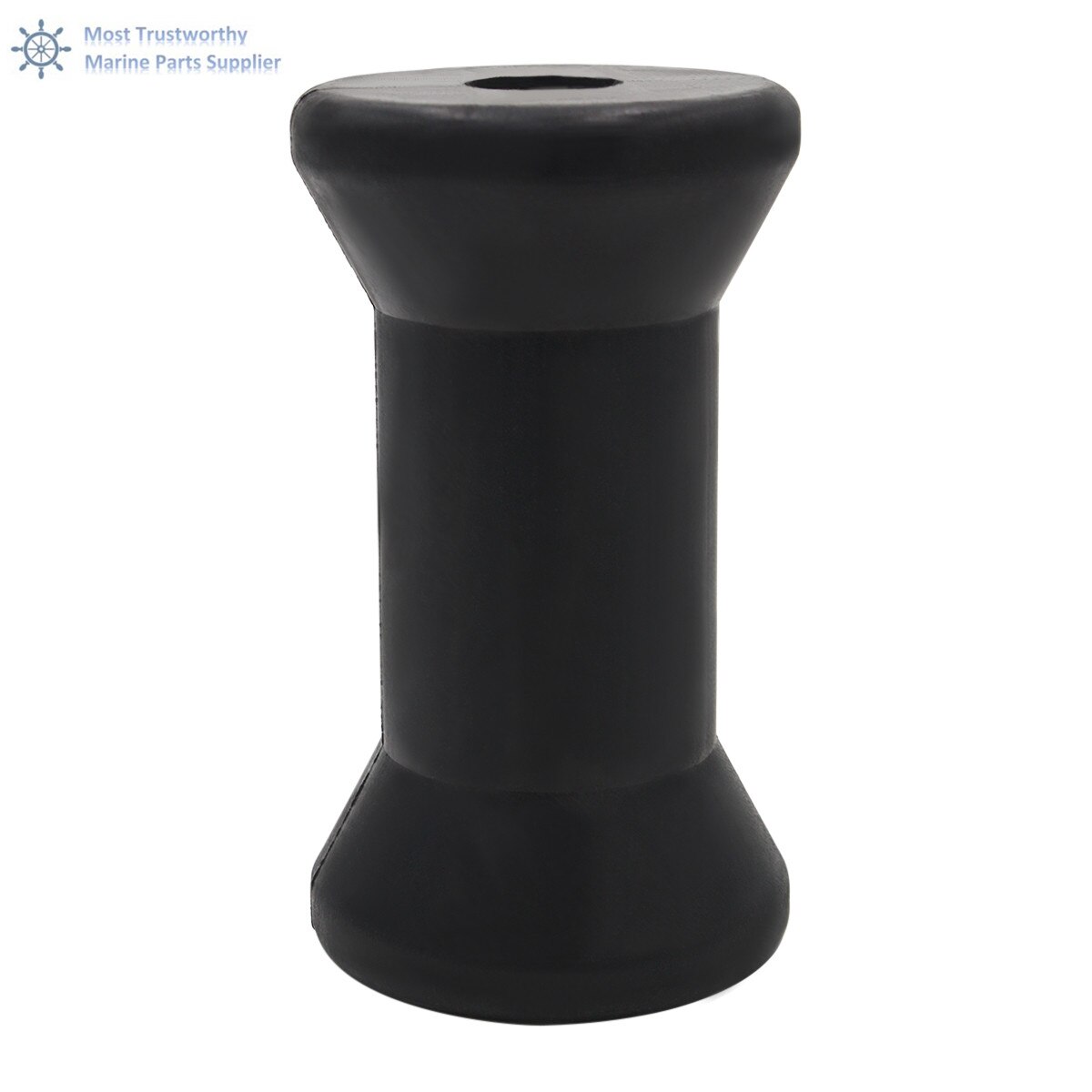 Båthenger svart gummiskrog/spolevals 4 "til 1/2 " skaft