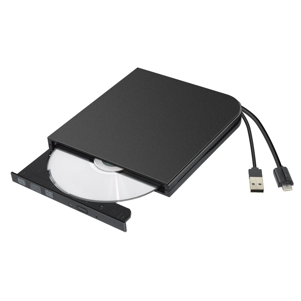 Universal tipo C USB 3,0 externo DVD/CD/VCD quemador RW SVCD reproductor de disco óptico para Mac/PC/ordenador portátil de Apple/OS/Windows