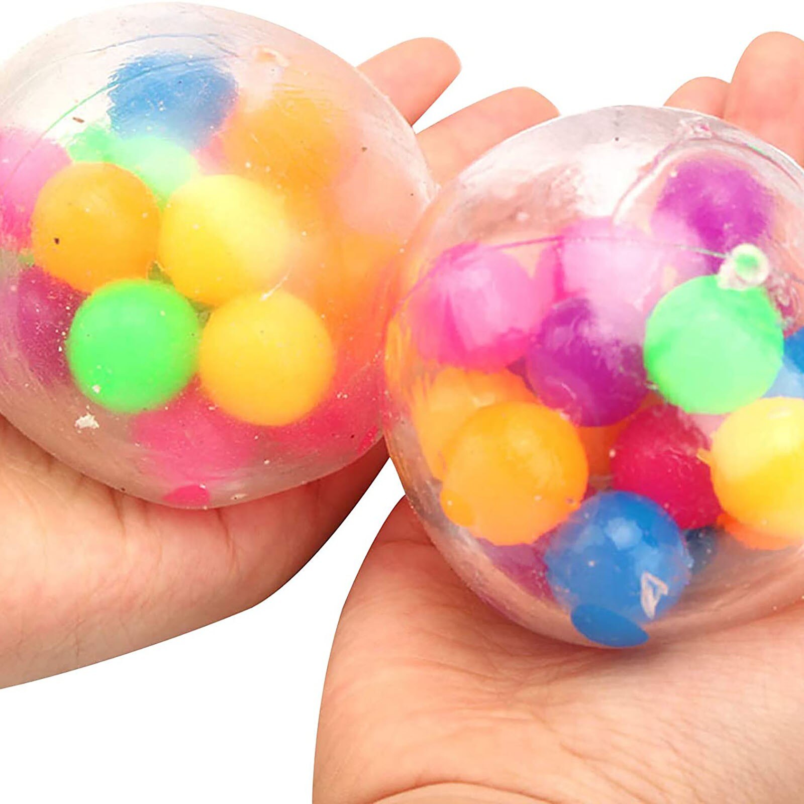 1 stücke Klar betonen Bälle Bunte Ball Autismus Stimmung quetschen Gesunde Spielzeug Lustige Gerät entlüften Spielzeug freundlicher Erwachsene betonen Linderung spielzeug