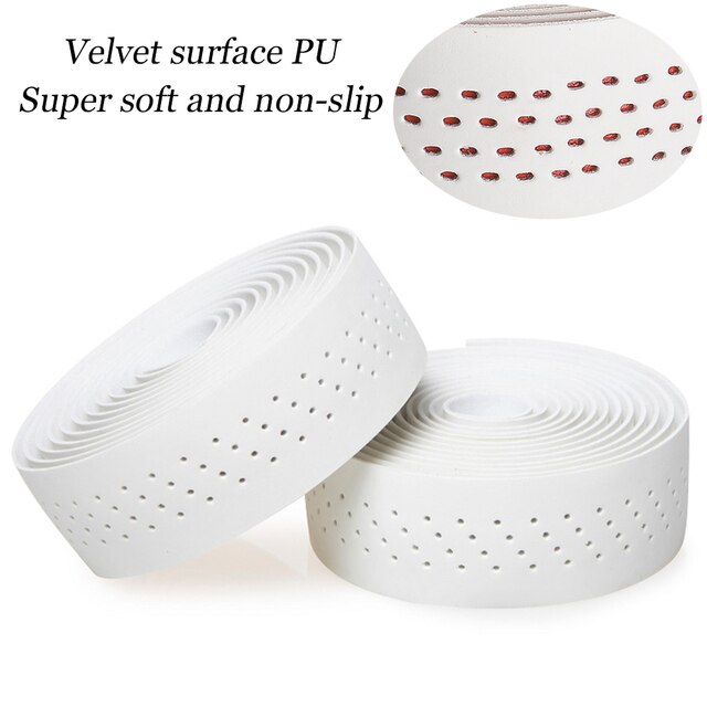 Fiets Stuurlint Racefiets Klauw Schokdemper Accessoires Barstape Bar Blokkeren Fietsstuur Tape Apparatuur: White