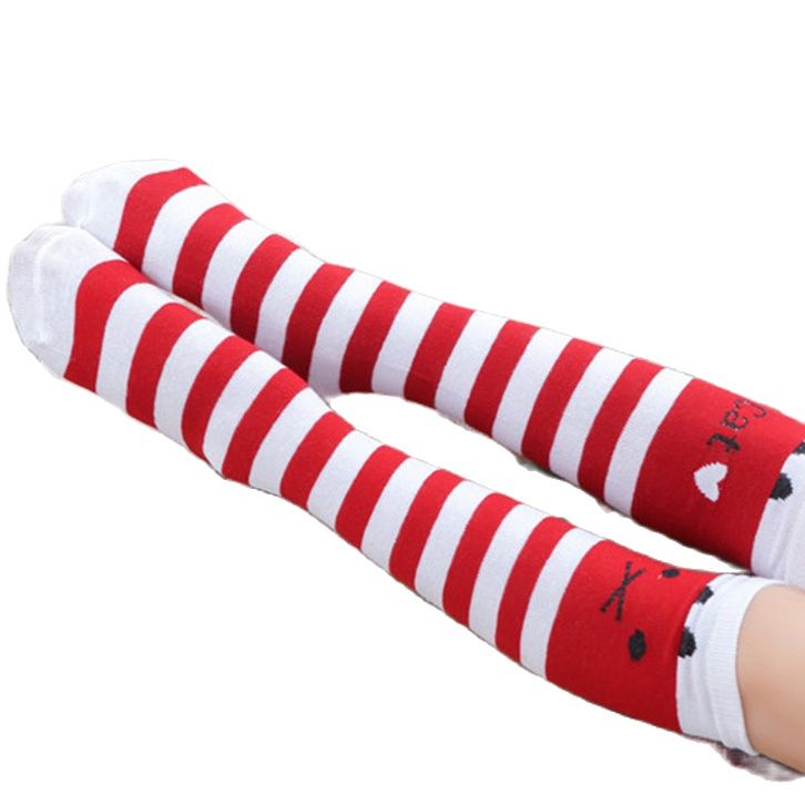 Forår og efterår børn knælange sokker sydkorea tegneserie meow stjerne mennesker bunke sokker bomuld studerende sokker tobani