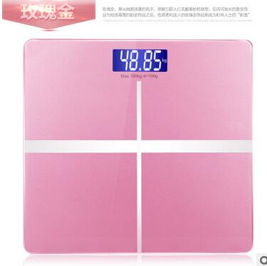 Báscula Personal de precisión para baño, dispositivo electrónico de peso de 180KG, 0,1 KG, Cuerpo Humano: Rosa