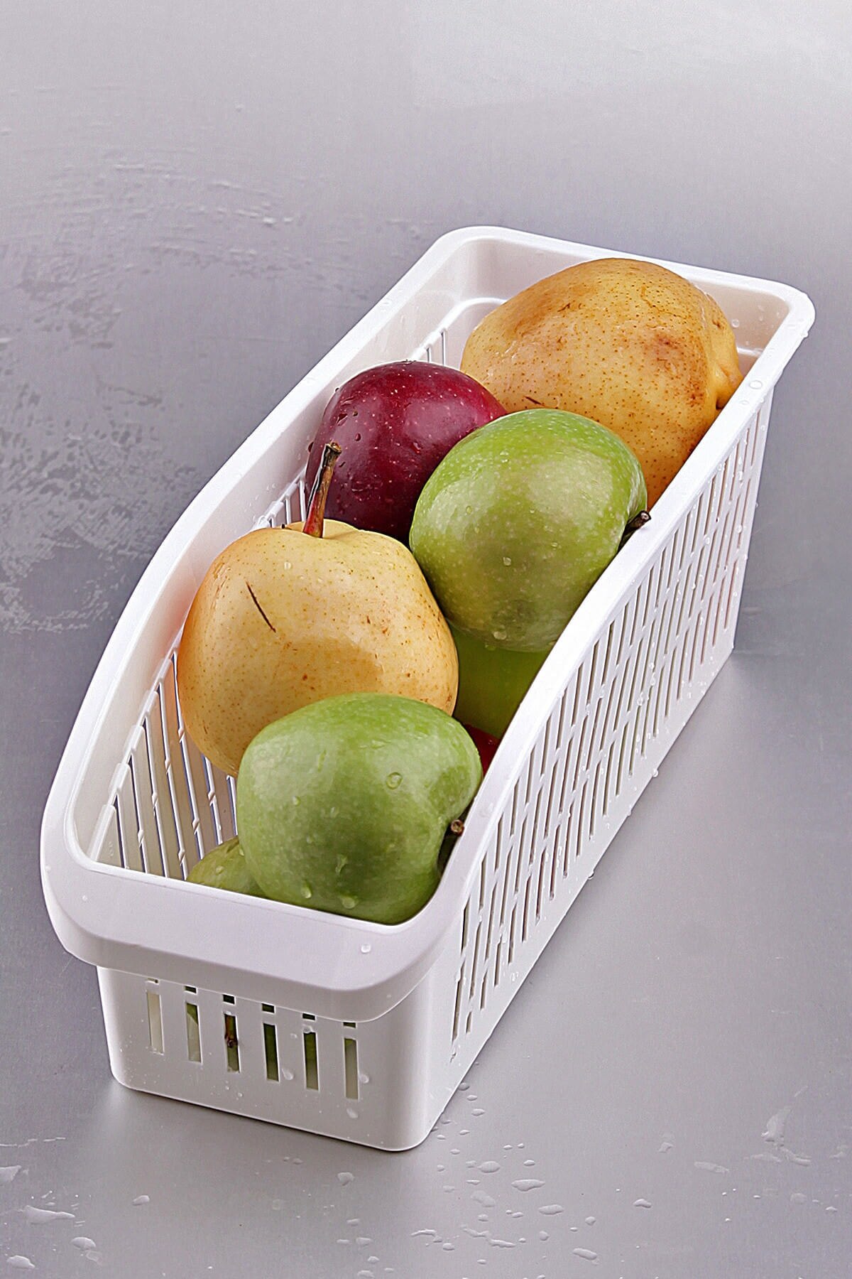 Panier de rangement pour réfrigérateur de cuisine, 5 pièces, boîte de rangement réglable, tiroir rétractable, gain de place, support coulissant pour réfrigérateur