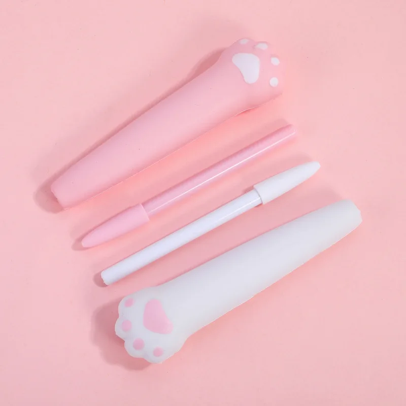 Stress Relieve Gel Pens Kawaii Rabbit Squishy Foam Signature Pens Cute Roller Pens for School Korean Stationery Office Supplies