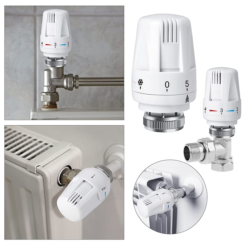 3Pcs Thermostatic Radiator Valve M30 X 1.5 Thermostatic Valve Head Standard Radiator Valve Replacement Head