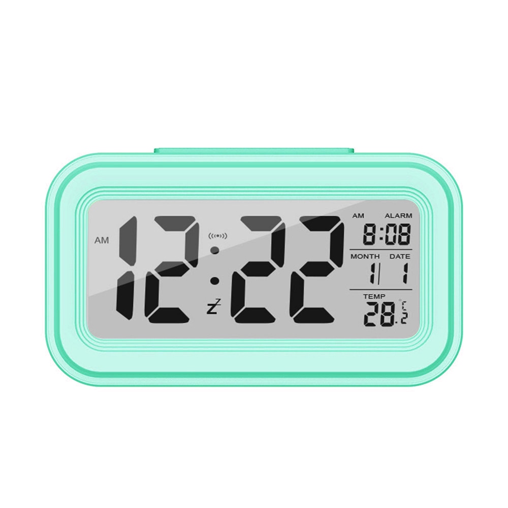 Schreibtisch Digital LED Alarm Uhren Thermometer Woche Schlummern Uhr Electonic Tisch Kalender Beleuchtung LCD Anzeige Heimat Timer