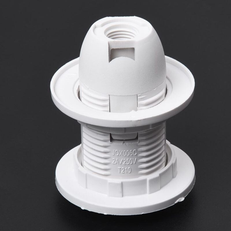 Plastic Shell Screw Type E14 Bulb Light Lamp Holder Socket AC 250V 2A