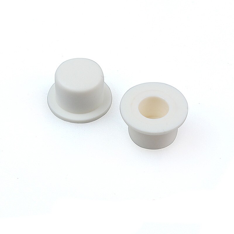 Interruptor táctil A101 de 6x6 pulgadas, pulsador redondo, tamaño de la tapa de la llave, diámetro de 100mm x altura de 5,5mm, diámetro interior de 4,5/3,1 MM, 3,4 unidades: white
