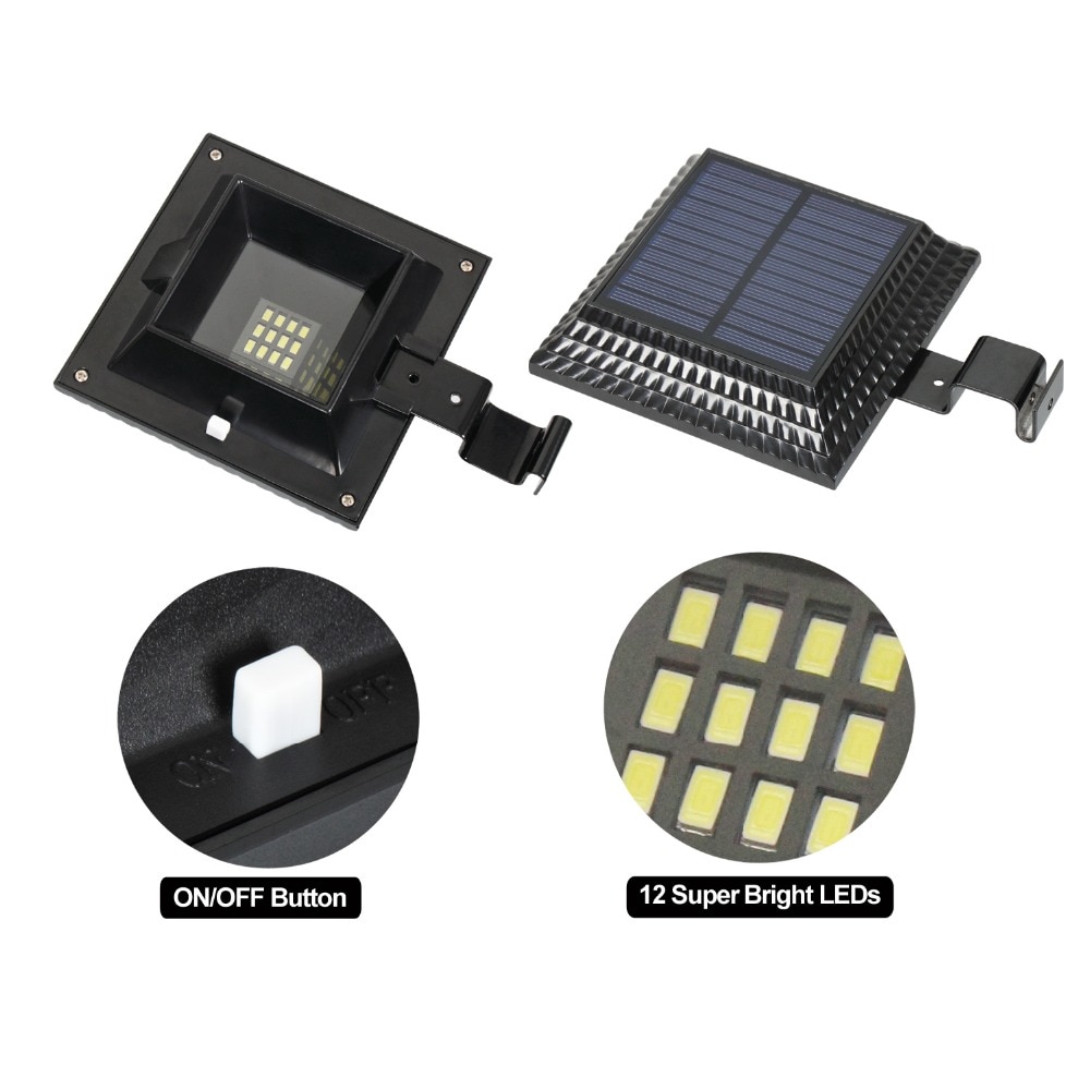 T-SUN 12 LED Waterproof Security Lamp for Outdoor Garden Fence Outside Garage Door Tree wall Light sensor Courtyard house lamp