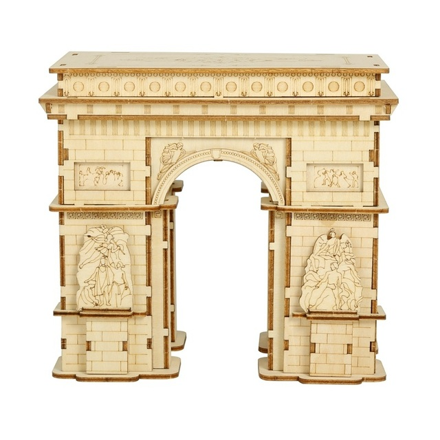 Robotime Wooden Puzzle Game DIY 3D Tower Bridge,Big Ben,Famous Building Assembly Toy for Children Teen Adult: TG502