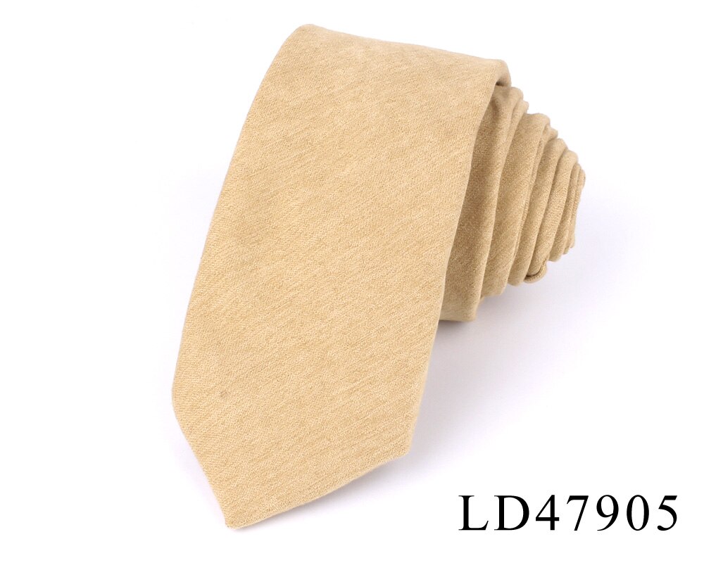 Gravatas de cor sólida para homens e mulheres, gravatas finas e casuais para casamento: LD47905