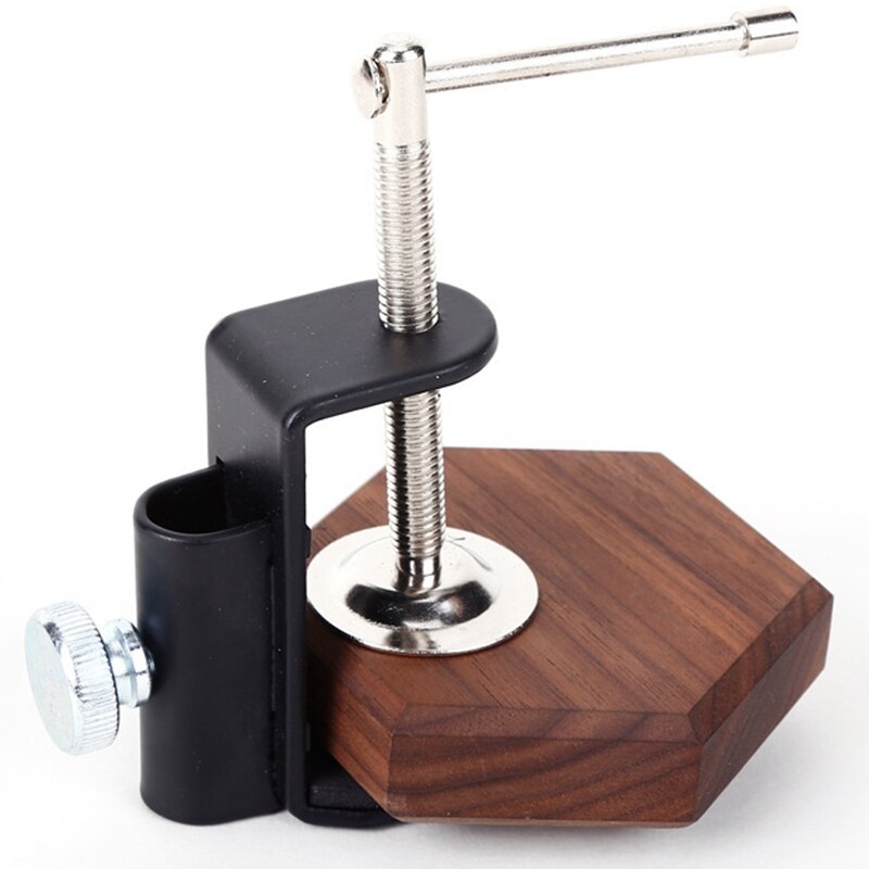 Cantilever Bracket Clamp Holder Metal Desk Lamp Clip Fittings Base Hose with 12MM Hole Diameter and Non-Slip Mat for Mic Stand