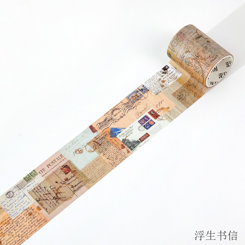 Label Stickers In A Roll, PET Label Tape, Junk Journal, Scrapbooking