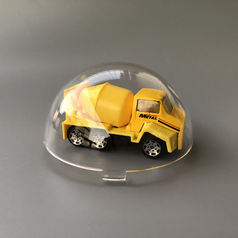 79.1 x 41.4mm Clear Plastic Camera Protection Case Acrylic Indoor / Outdoor Dome Cover Vandal-proof Security CCTV Camera Housing