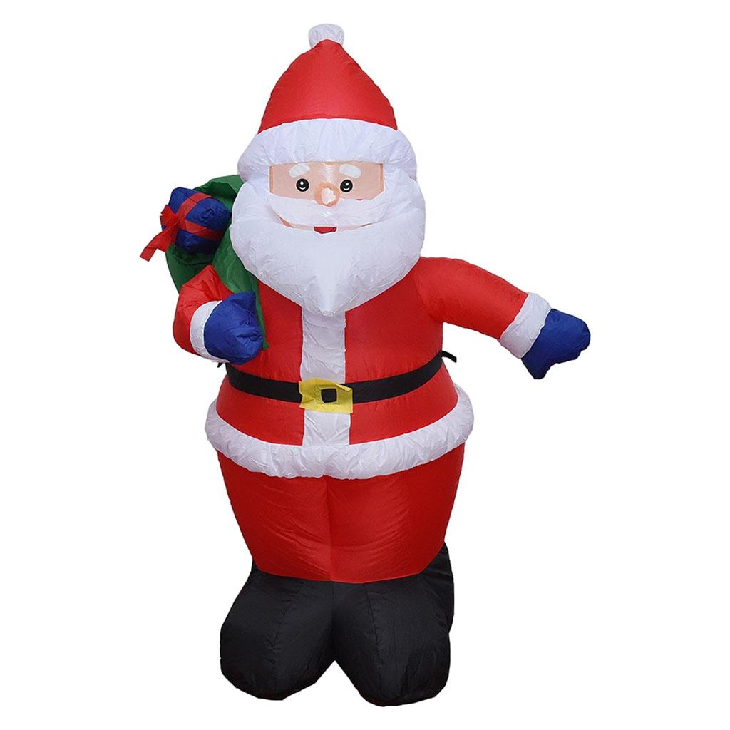 Opblaasbare Kerstman 120Cm Kerst Decor Voor Christmas Party Binnenplaats Eu Adapter