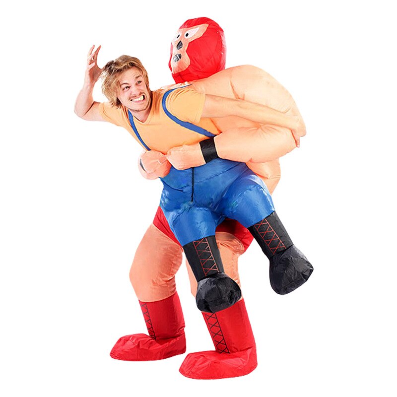 Halloween Producten Fietsen Opblaasbare Kostuums Jaarlijkse Show Boksen Wrestler Opblaasbare Kostuums