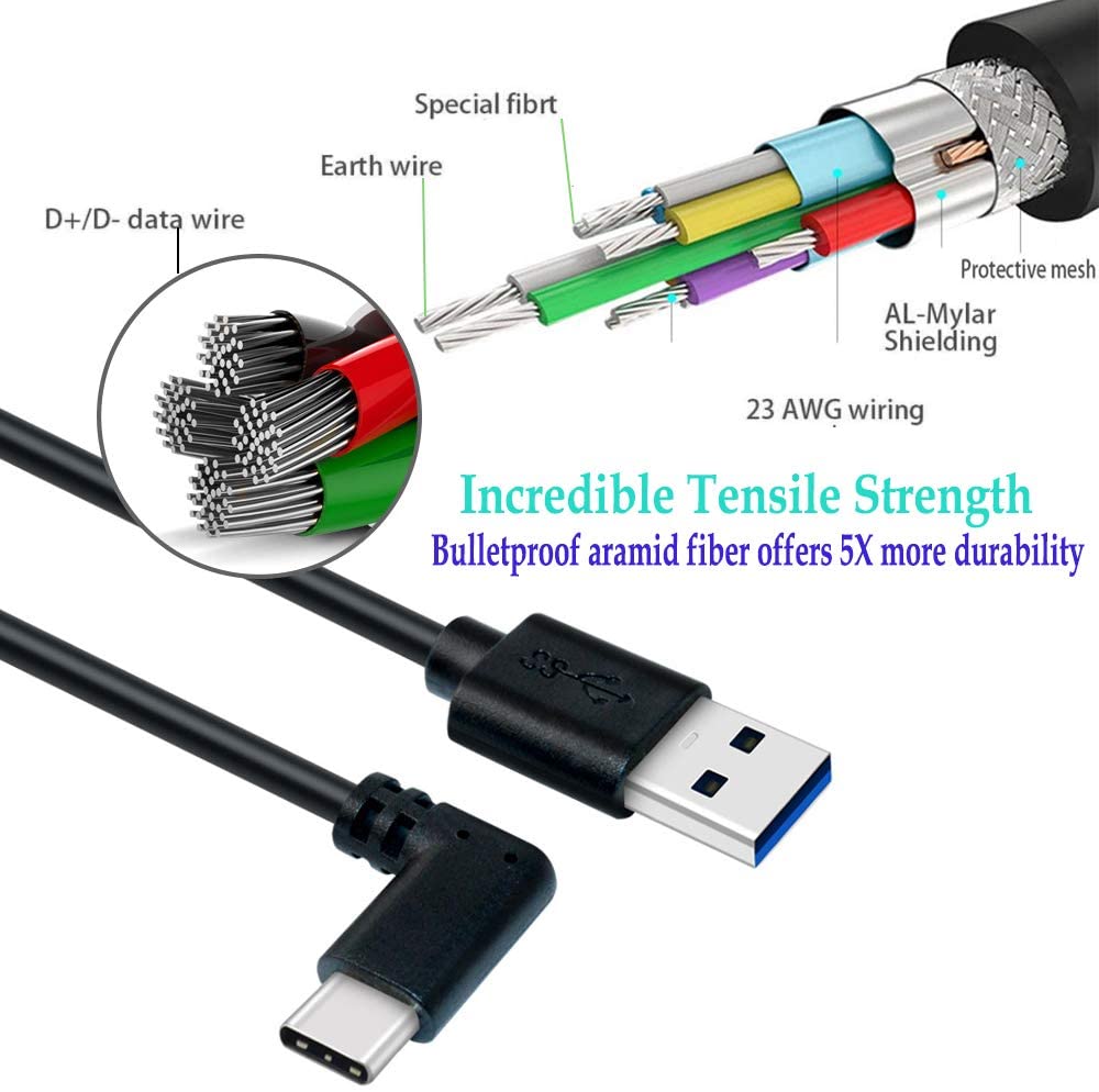 5M/3M hoch Geschwindigkeit USB 3,1 Typ C Daten Transfer Kabel für Oculus Suche/Suche 2 Verknüpfung VR Headset Schnelle Ladung USB-A zu Typ-C Kabel