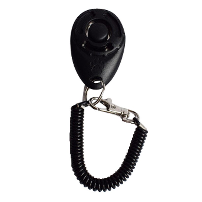 Cão de estimação tranining clicker cão de estimação tranining fornecimento novo cão de estimação clicker treinamento ajuda cinta pulso inteligente cão treinamento acessório: Black