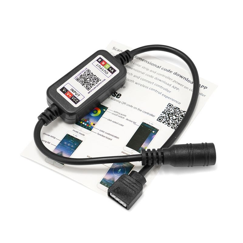 Bluetooth kontrolleren  dc 12v 24v trådløs fjernkontroll rgb bluetooth ledet kontrolleren til 3528 5050 2835 rgb ledet stripe lightings