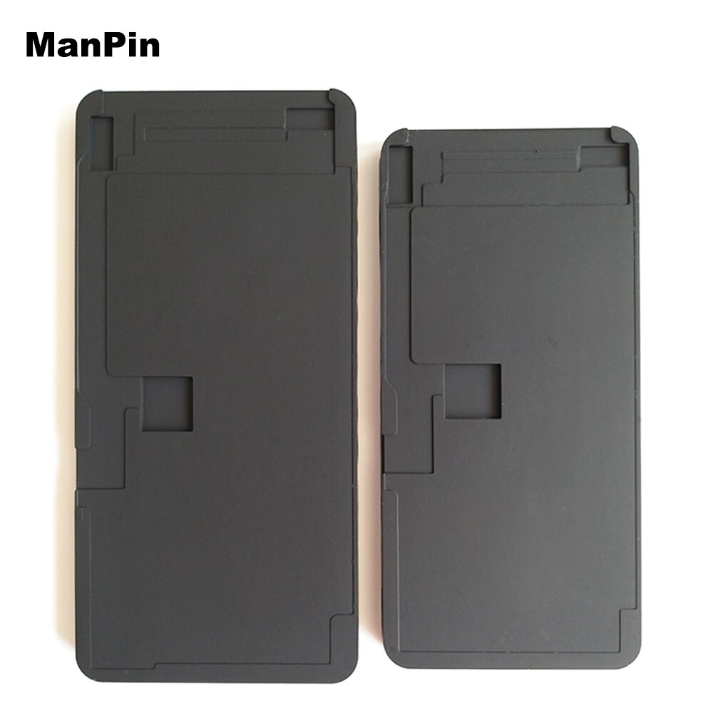 Molde de Metal para alineación de pantalla LCD para iPhone 11Pro Max 11 XS XR Cable flexible No doblado OCA almohadilla de goma laminada para reparación de teléfono móvil