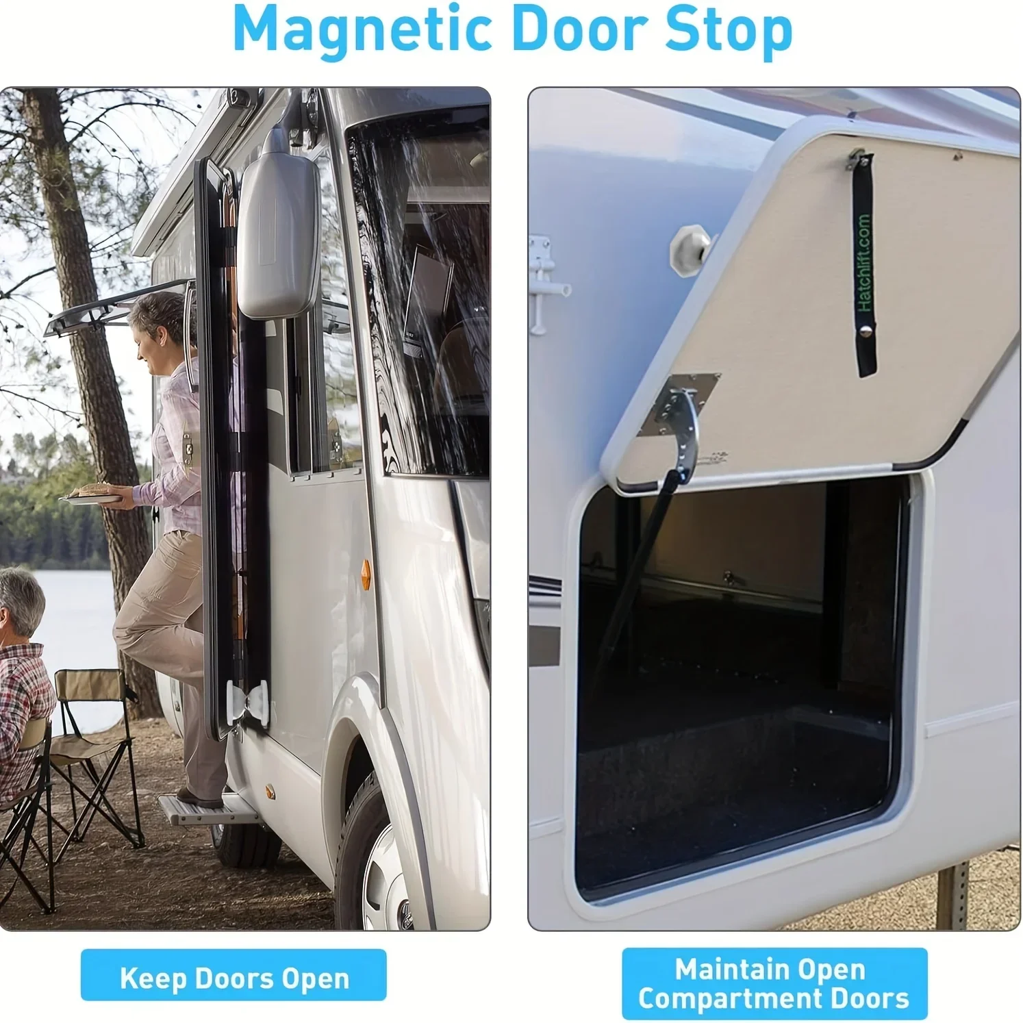 Magnetischer Türschnäpper, Küchentürhalter, Wohnmobil-Türstopper, Sicherungsriegel für Wohnmobil, Wohnwagen, Wohnmobil, Wohnmobil, Stiefel, Türhalter