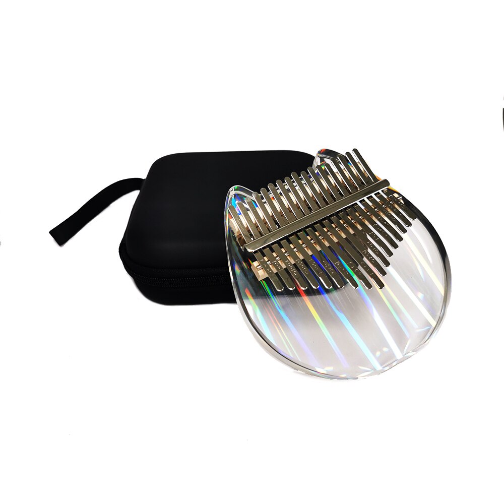 Calimba duim kristalhelder mini vinger piano kabarin beginners 17 tonen: Kat